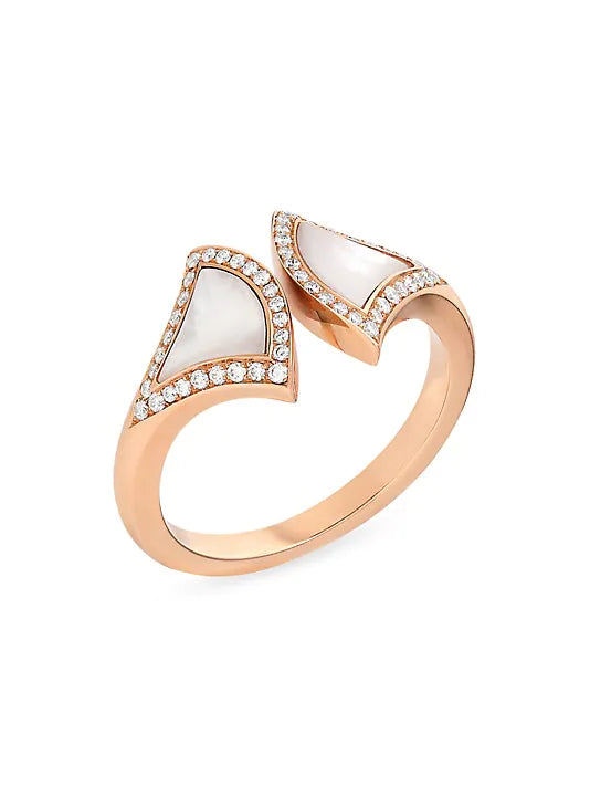 ˇShiny JewelryˇDREAM MOP DIAMOND OPEN RING