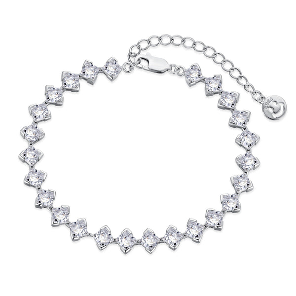[SHINY]Ornate Princess Cut Daily 0.5 Carat Bracelet