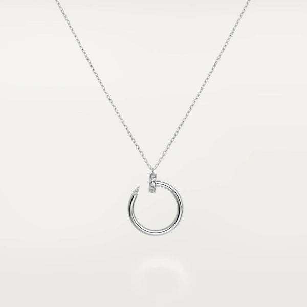 ˇShiny JewelryˇJUSTE NECKLACE SILVER