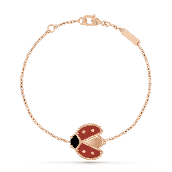 ˇShiny JewelryˇLUCKY SPRING 1 MOTIF ROSE GOLD BRACELET
