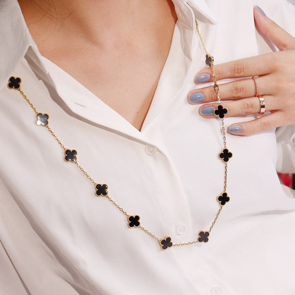 ˇShiny JewelryˇCLOVER 20 MOTIFS ONYX ROSE GOLD