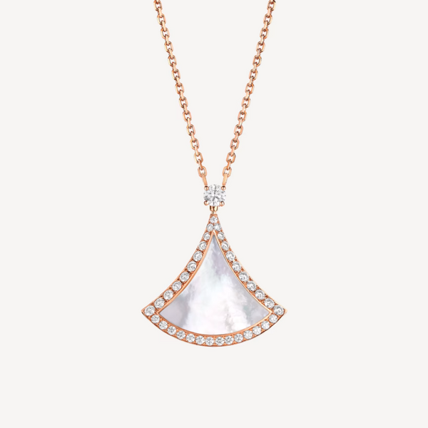 ˇShiny JewelryˇDREAM MOP DIAMOND PAVED PINK GOLD NECKLACE