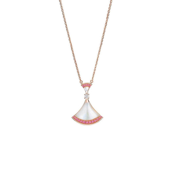ˇShiny JewelryˇDREAM NECKLACE MOP PINK DIAMOND