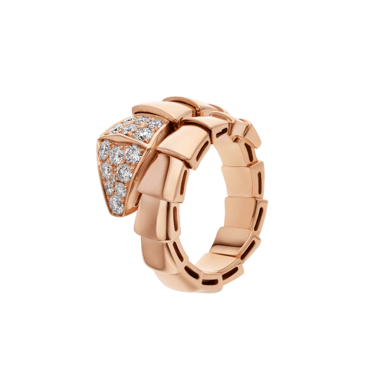 ˇShiny JewelryˇSERPENTI RING PINK GOLD DIAMOND
