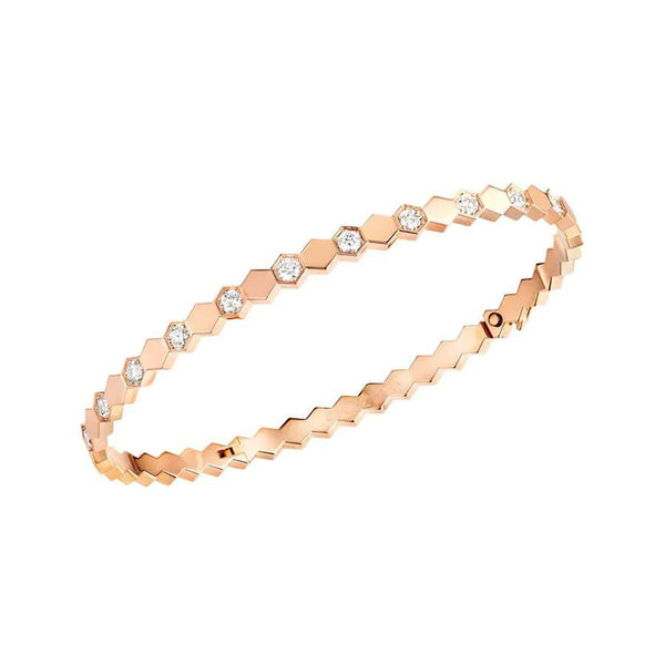 ˇShiny JewelryˇBEE LOVE PINK GOLD DIAMOND BRACELET