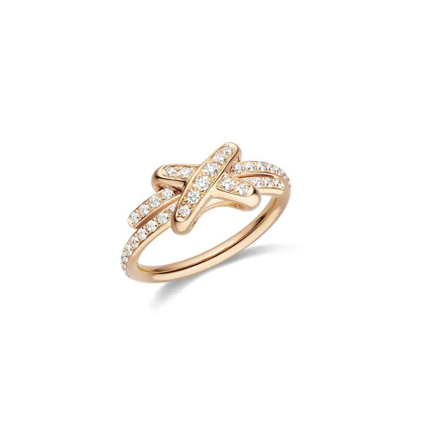ˇShiny JewelryˇJEUX DE RING PINK GOLD DIAMOND