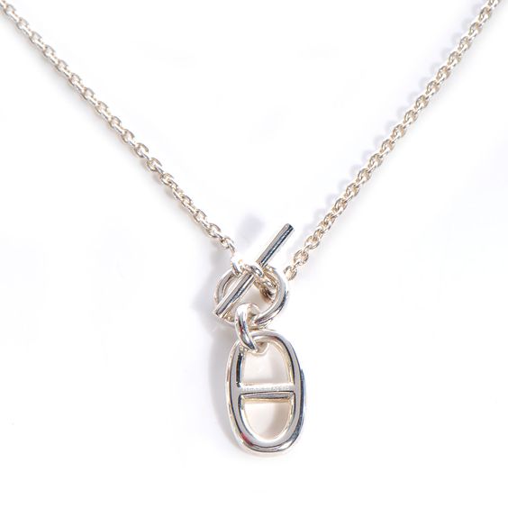 ˇShiny JewelryˇHM CHAINE D'ANCRE PENDANT NECKLACE STERLING SILVER