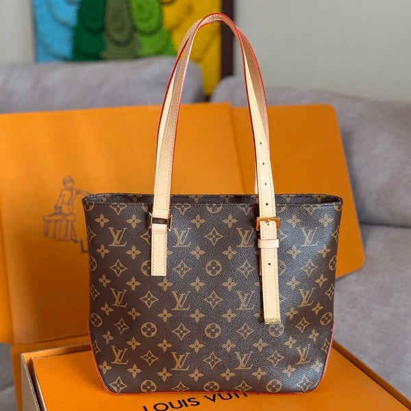 LV 25S PIANO BAG 27 IN BROWN MONOGRAM CANVAS AND CALFSKIN GOLD HARDWARE