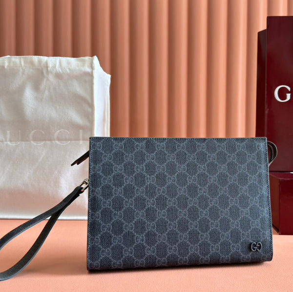 NEO VINTAGE 26 GG SUPREME POUCH IN BLACK CANVAS